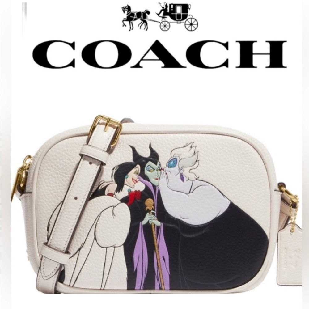 COACH X DISNEY : mini Jamie camera bag with Disney Villains